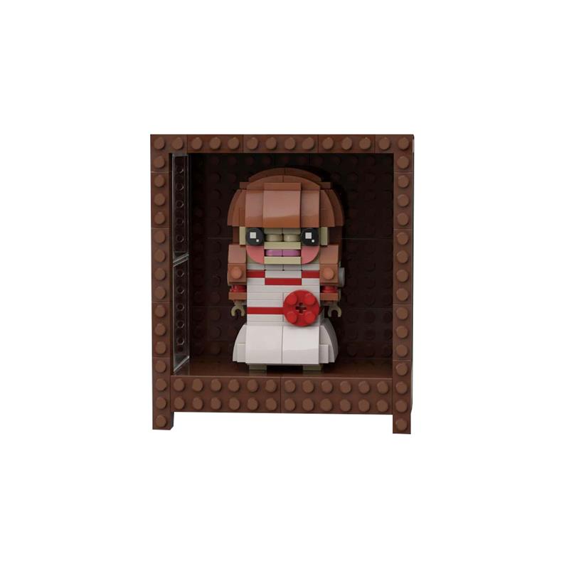MOC Horror Annabelle Modellbausteine Filmfigur Actionfiguren Zusammengebaute Steinspielzeuge Kreatives Geschenk für Kinder