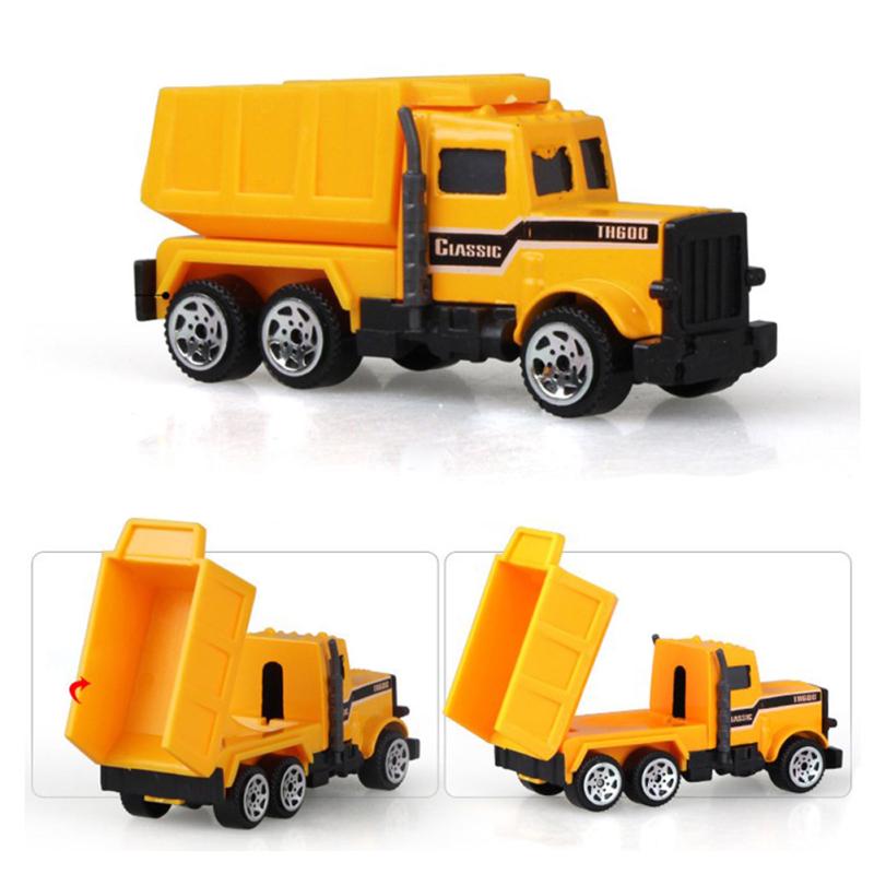6pcs Authentic Simulate Inertia Engineering Vehicle Set Kids' Alloy Toy Birthday Present Bulldozer