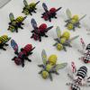 10cm 3D Printer Insect Bee Figure Model Movable Joints Simulation Mechanical Big Yellow Bee Toy Desktop Decorations
