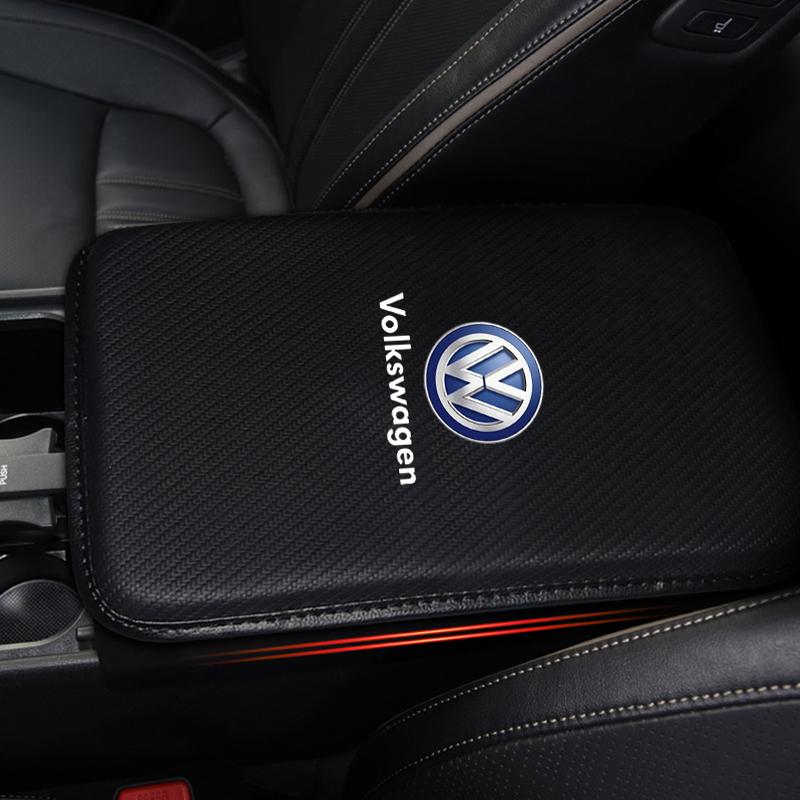 Araba Kol Dayama Kutusu Paspasları Deri Orta Konsol Kapakları Aksesuarları Volkswagen B5 B6 B7 T4 T5 Golf 4 5 6 7 Polo Passat Tiguan Jetta Gol İçin