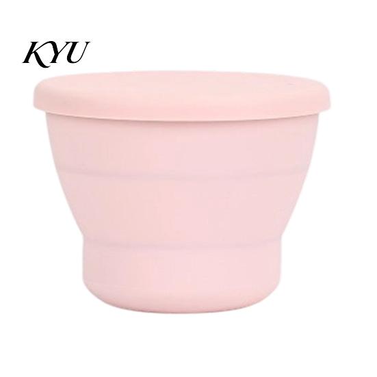 Gym Fitness Accessory Bottle Collapsible Travel Cup with Lid, 170ml Foldable Silicone Drinking for Camping Hiking Food Grade Tumbler And Outdoor