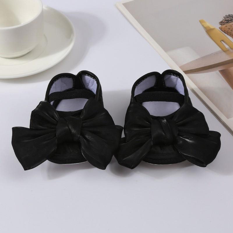 

Туфли для девочки однотонные с бантиком для малышей 1-12 месяцев 12