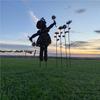 Girl Sculpture Portable Silhouette Stake Sculptures Waterproof Statue Courtyard Decoration for Patio Decor Home