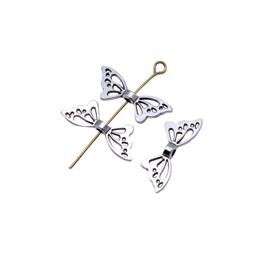 Angel Wing Beads Spacer Small Hole Butterfly Charms For Spiritual Jewelry