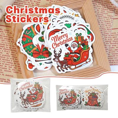 50/100PCS Cartoon Christmas Art Aesthetic Stickers Set for Kids Toy Diary Laptop Scrapbook Decoration Christmas Graffiti Sticker