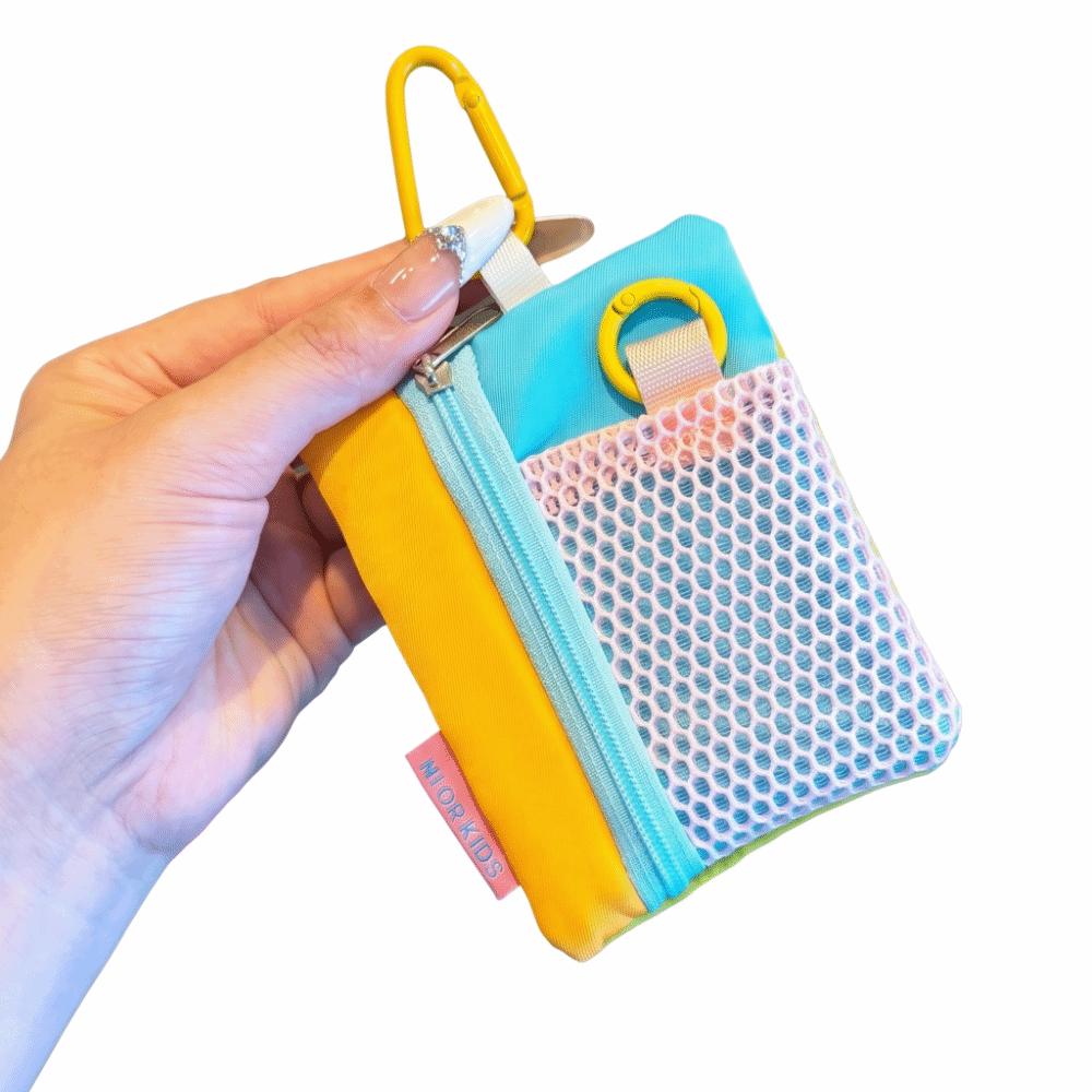 Minimalist Design Earphone Bag Zipper Key Pouch Practical Mini Canvas Pouch  Storage Use