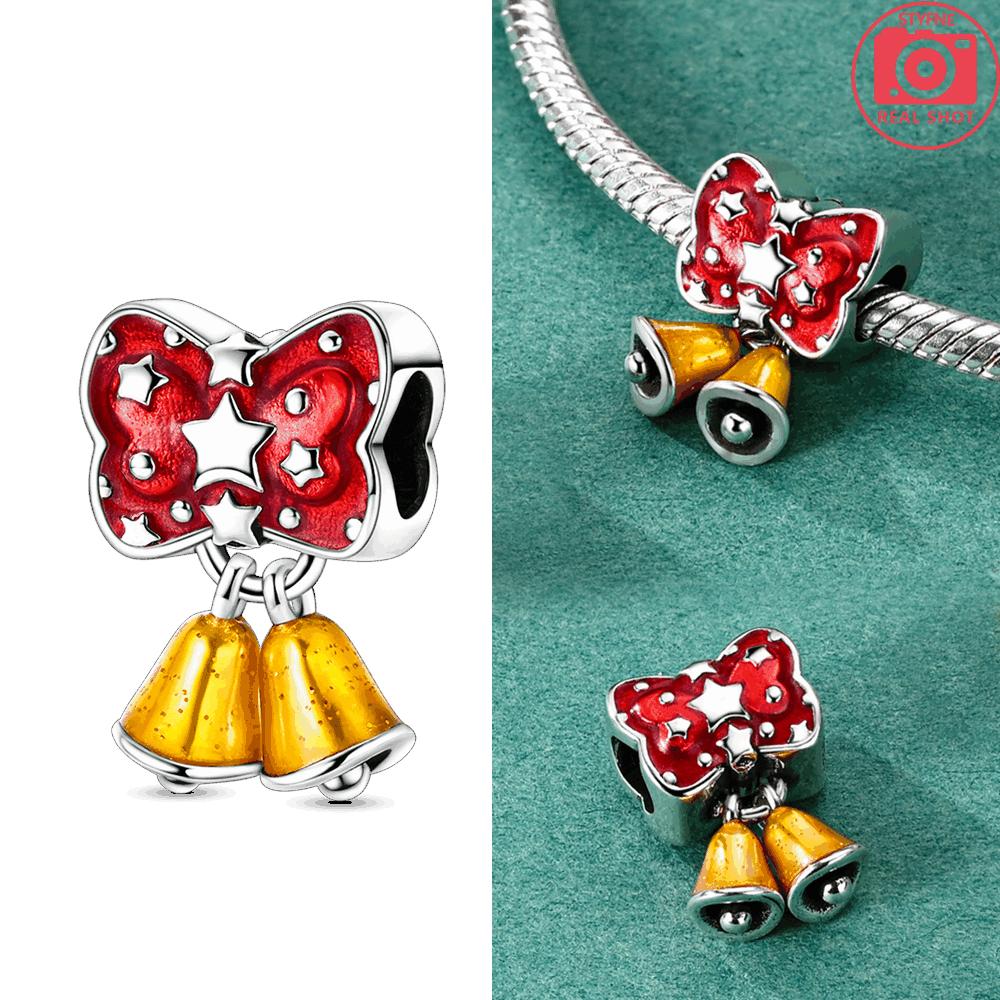 Copper Colorssanta Claus Holds A Heart Bead Fit Original Bracelet Diy Fine Jewelry Gift For Women