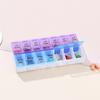 Portable Travel Pill Box Cases Organizer 7 Days 14 Grids 2 Times One Day with Large Compartments for Vitamins Medicine Fish Oils