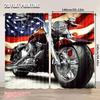 2 st Coola Motorcykelgardiner Amerikanska Flaggan Klassisk Gardin Motorcykel Extremsport Modern Lämplig För Vardagsrum Sovrum
