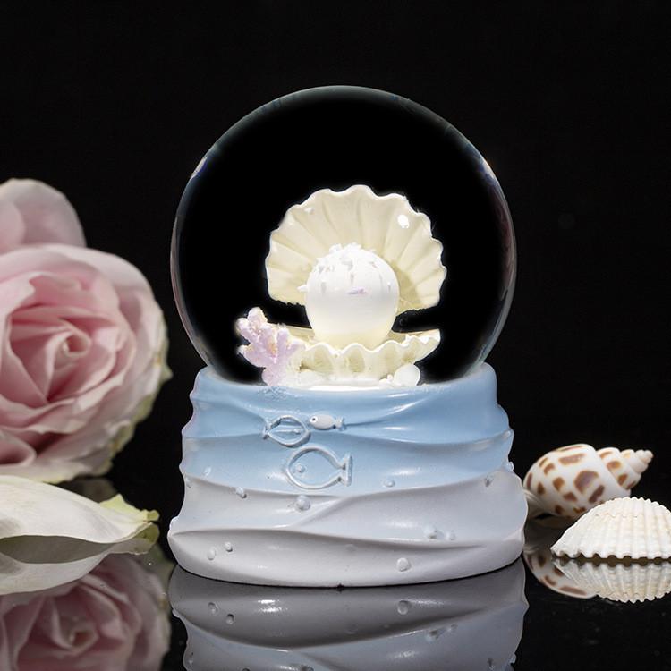 Harts Snäckskal Lysande Kristallkula Mini Prydnad För Barnrum I Modern Minimalistisk Stil