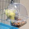 Durable Plastic Bird Food Container Bird Accessories Parrot Feeding Trough Bird Cage Feeder