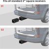 2 Inches To 1-1/4 Inches Hitch Receiver Adapter Ert Sleeve Mount Adapter,2" To 1-1/4" Trailer Hitch Adapter Receiver Converter For Bike Rack And