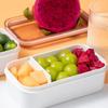 ABS Lunch Storage Container 2 Compartment Airtight Kitchen Organizer  For Office