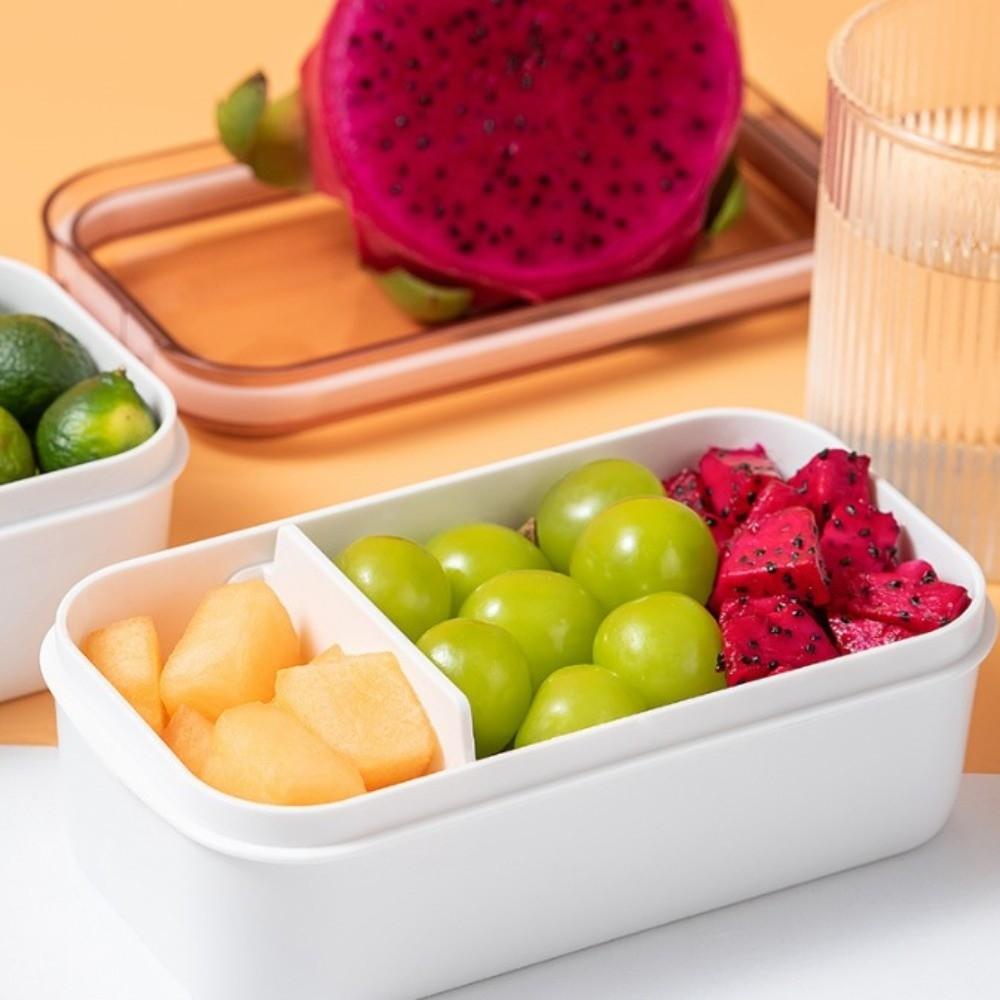 ABS Lunch Storage Container 2 Compartment Airtight Kitchen Organizer  For Office
