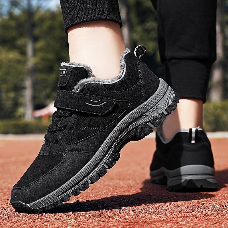 Móda Zimní Pár Ležérní Boty Stylové Kožené Vysoké Tenisky Pro Muže Venkovní Kvalitní Teplé Plyšové Podšívkové Dámské Boty 2024