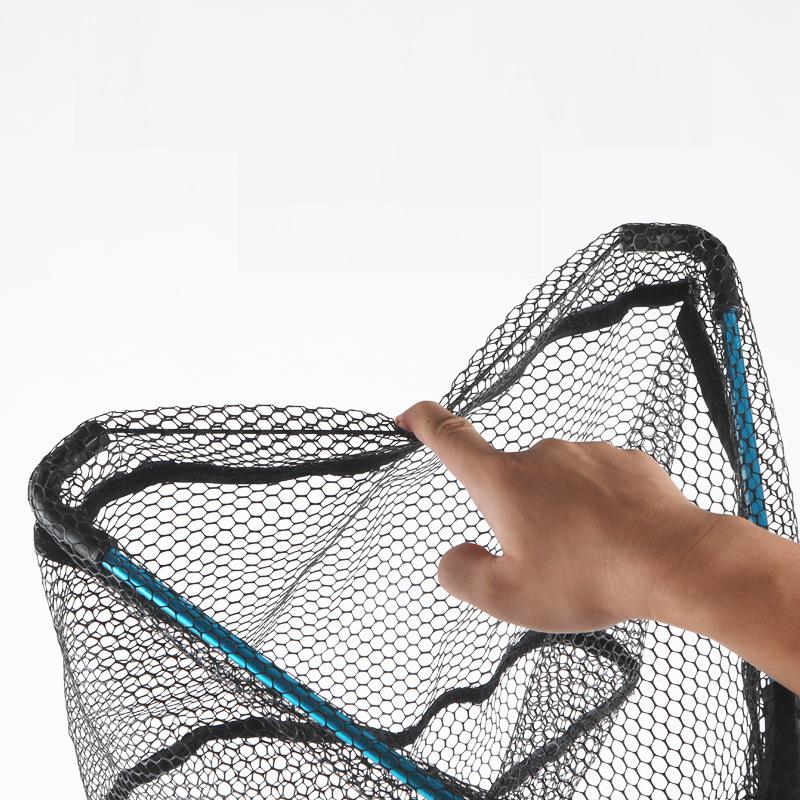 Telescopic Portable Aluminum Alloy Fishing Landing Net with Reinforced Triangle Frame