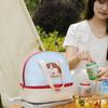 Double-layer Picnic   Bag Fresh-Keepin Insulated Tote Bag  for School Picnic Office