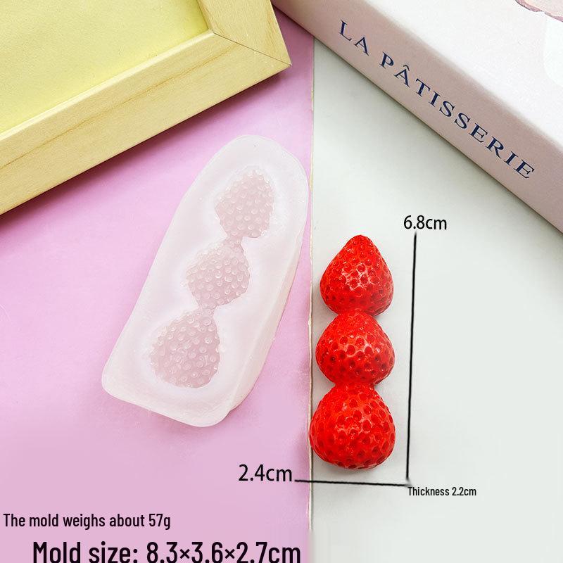 3D Berry Squeeze Mold for Cake & Soap Decorations