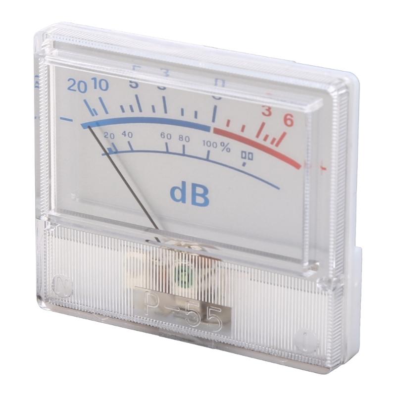 VU Ammeter Audio Device Bike High Precision DB-Meter with Lamp Bulb Power Discharge Mechanical Flat Meter with-Backlight