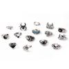 Retro Animal Ring Exaggerated Owl Spider Ring 15-piece Set