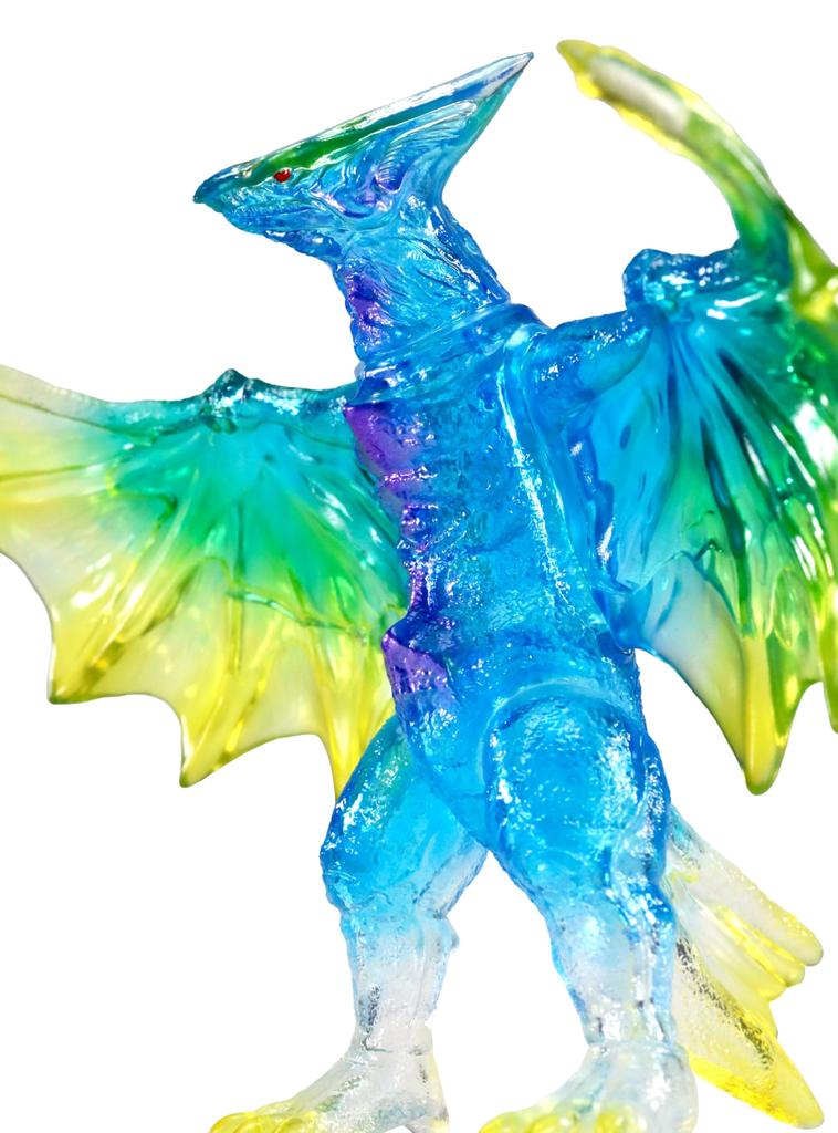 Character Content Production (CCP) Middle Size Series Gamera [3rd Release] Gyaos (1995) Clear Blue Ver. Approx. 130mm PVC Painted Complete Soft Vinyl