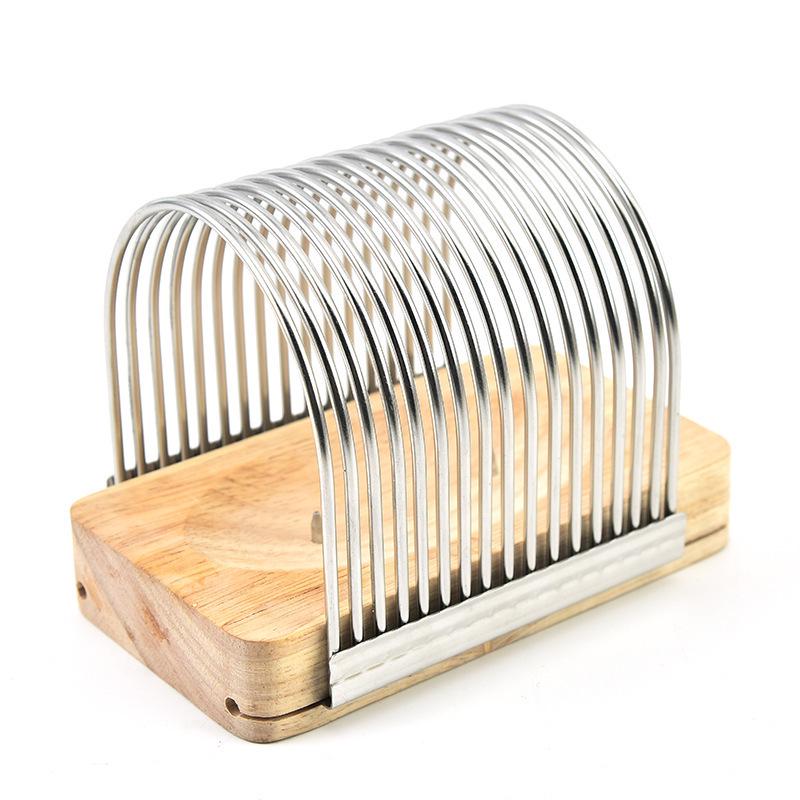 Creative Household Bread and Toast Slicer - Kitchen Baking Tool серебряный