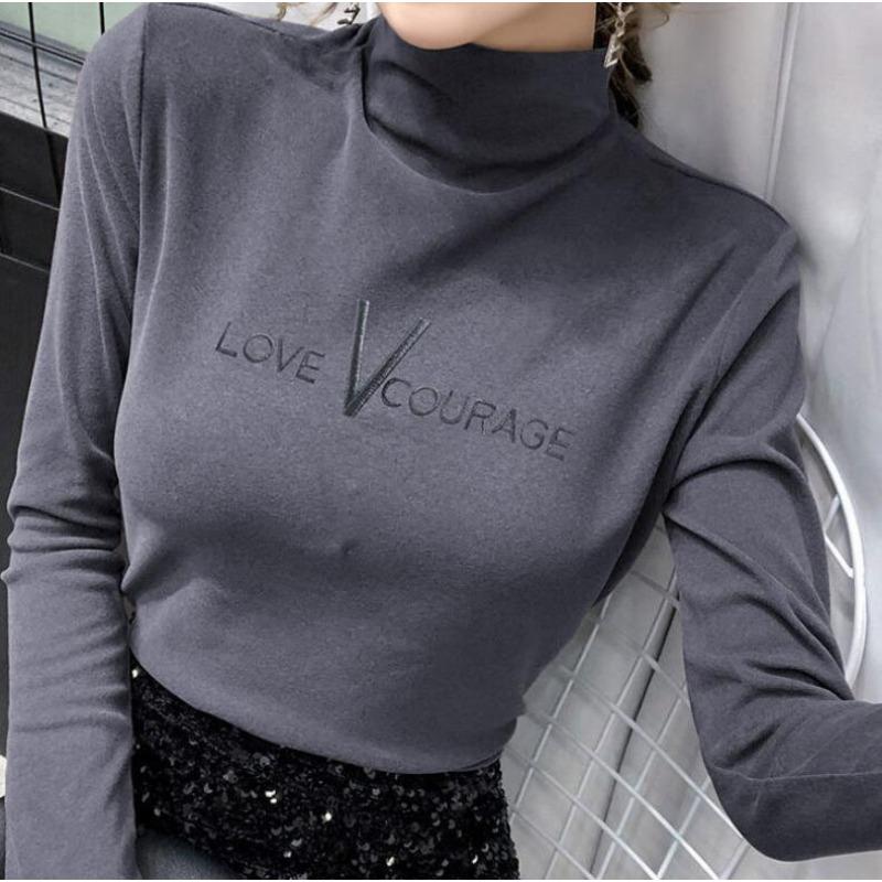 Winter Warm Women Turtleneck Pullovers Thick Bottoming Shirt for Women Warm Blouse Winter
