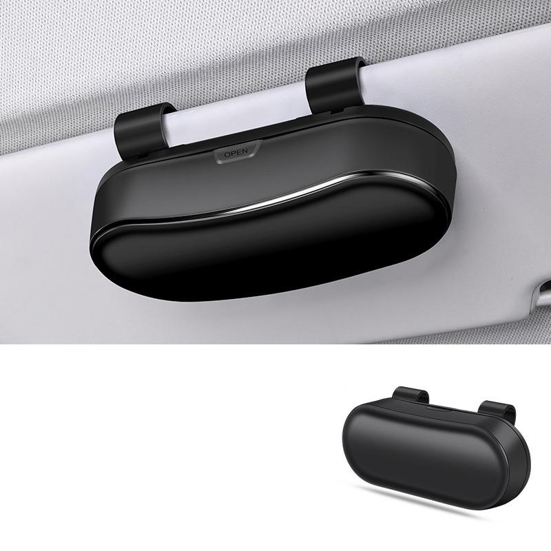 

Car Visor Eyewear Storage Set 2 Pieces Anti-Slip Multi-Purpose Holder With Hidden Magnetic Closure Great For Sunglasses чёрный