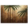 Canvas Print, Palm Tree Gold Abstract
