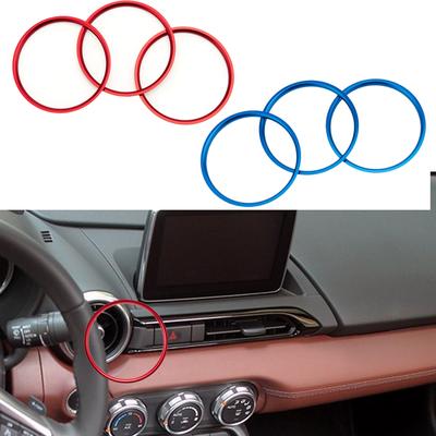 Autopříslušenství Auto AC výstup vzduchu Klimatizace Krycí kroužek Ventilační ozdoba pro Mazda MX5 Mazda 2 CX3 MX-5 RF