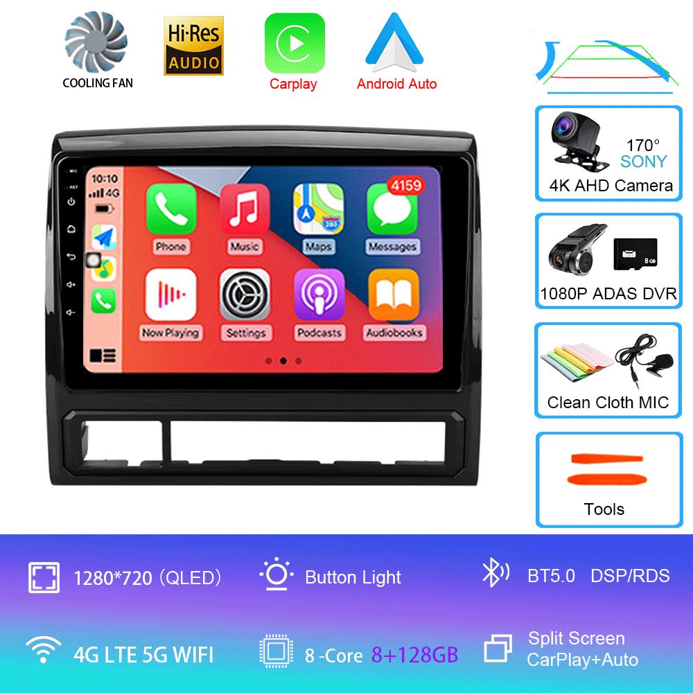 Car Radio Android 14 Carplay Auto 4G+WIFI For Toyota Tacoma 2 N200 Hilux 2005-2015 Navigation GPS Multimedia Video Player Stereo