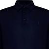 Polo Ralph Lauren Einfarbiges Logo Bestickt Langarm Strick-Poloshirt Herren Oberteile Blau 710876852-003