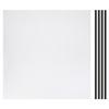 PATIKIL 1pc PC Case Fan Dust Grille, 50x50cm, 2mm Hole Diameter, 2m Double-Sided Tape Included, PVC Dust Filter, White
