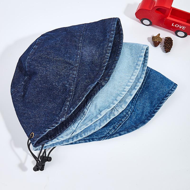 Spring and summer tide travel bucket hat men's basin hat sun hat shade children girls foreign style baby hat cowboy