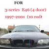3Pcs Front Grille Trim Strips For BMW Series 1 2 3 4 5 6 7 8 X1 X2 X3 X4 X5 X6 X7 Z4 E46 E90 F30 E60 E81 F20 F45 F36 F10 F48 F25 FZ7