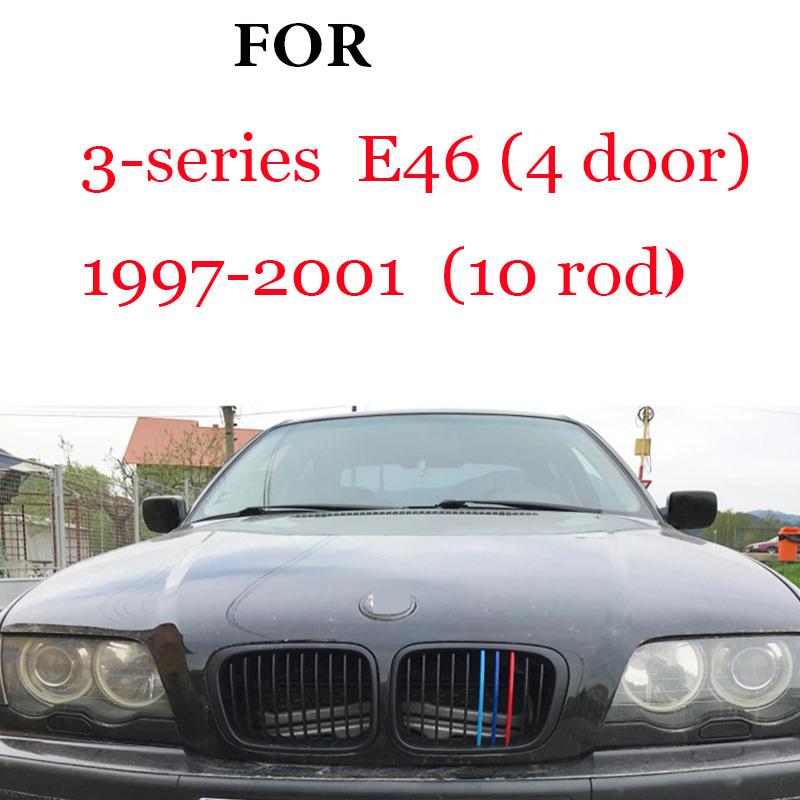 3Pcs Front Grille Trim Strips For BMW Series 1 2 3 4 5 6 7 8 X1 X2 X3 X4 X5 X6 X7 Z4 E46 E90 F30 E60 E81 F20 F45 F36 F10 F48 F25 FZ7