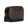 Coach Borsa a tracolla in ecopelle Camera 19 Classic Presbiopia Piccola da donna Marrone scuro e Nero