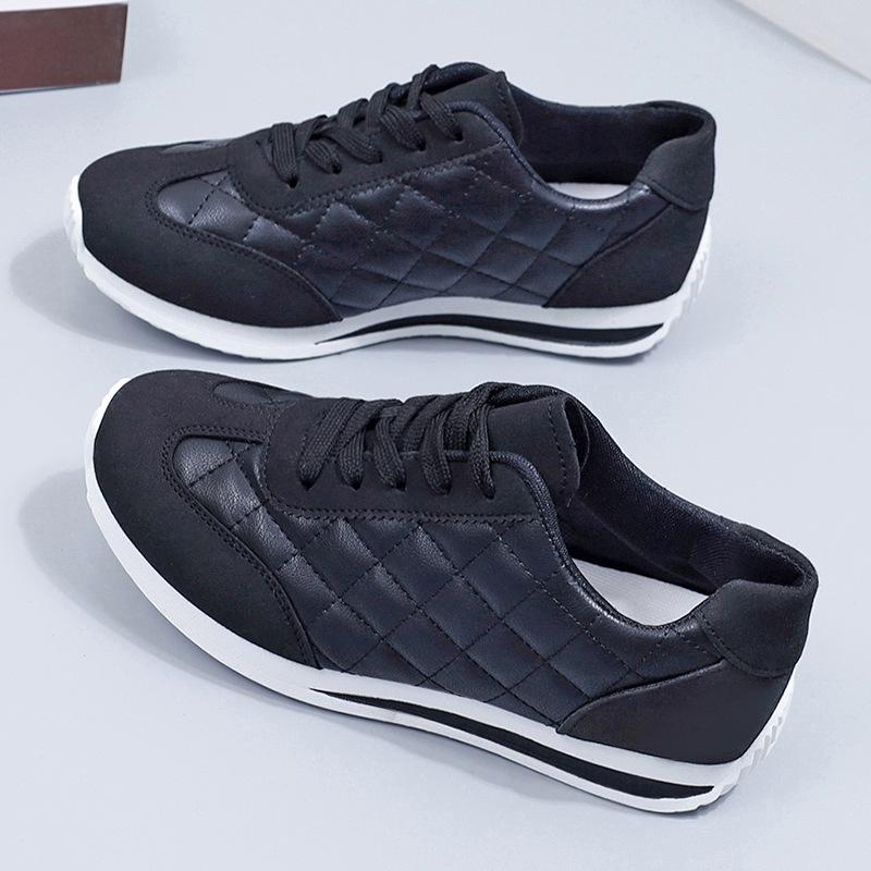 

New Four Seasons Casual Shoes High Quality Lace Up Flat Women non slip Walking Sneakers Fashion comfortable Loafers 41