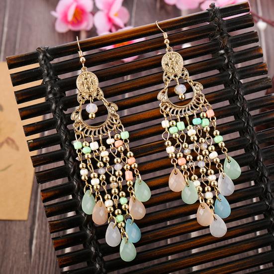 Krásné závěsné náušnice Antialergické korálky Vynikající