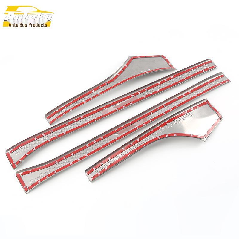 Sylphy Classic Stainless Steel Sill Strips: Anti-Scratch Decorative Scuff Stickers