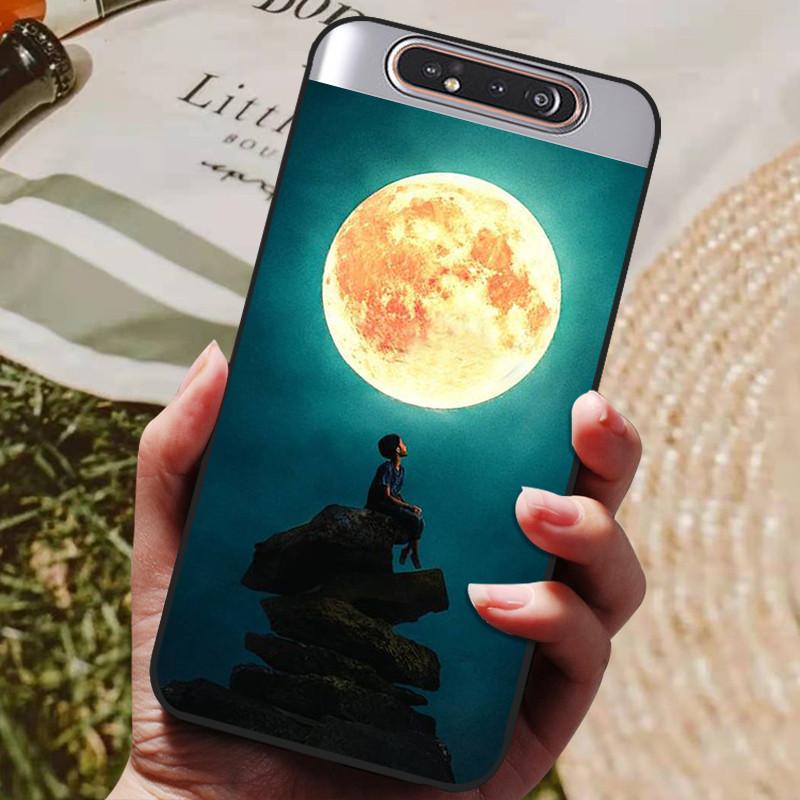 Per Samsung A80 Custodia Cover Posteriore in Silicone Custodia per Telefono Per Samsung Galaxy A80 Custodie per Galaxy A 80 A805F A805 Paraurti Morbido Funda