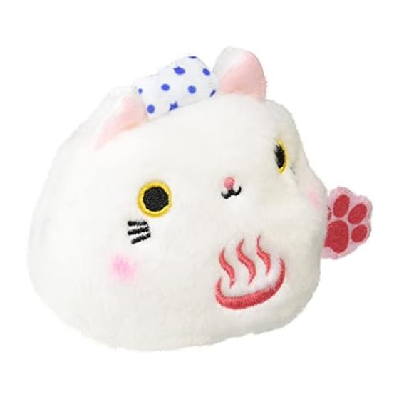 Sanei Boeki Original Plush Cat Dango Hot Spring Cat Dango W7.5 x D6 x H7cm Animal