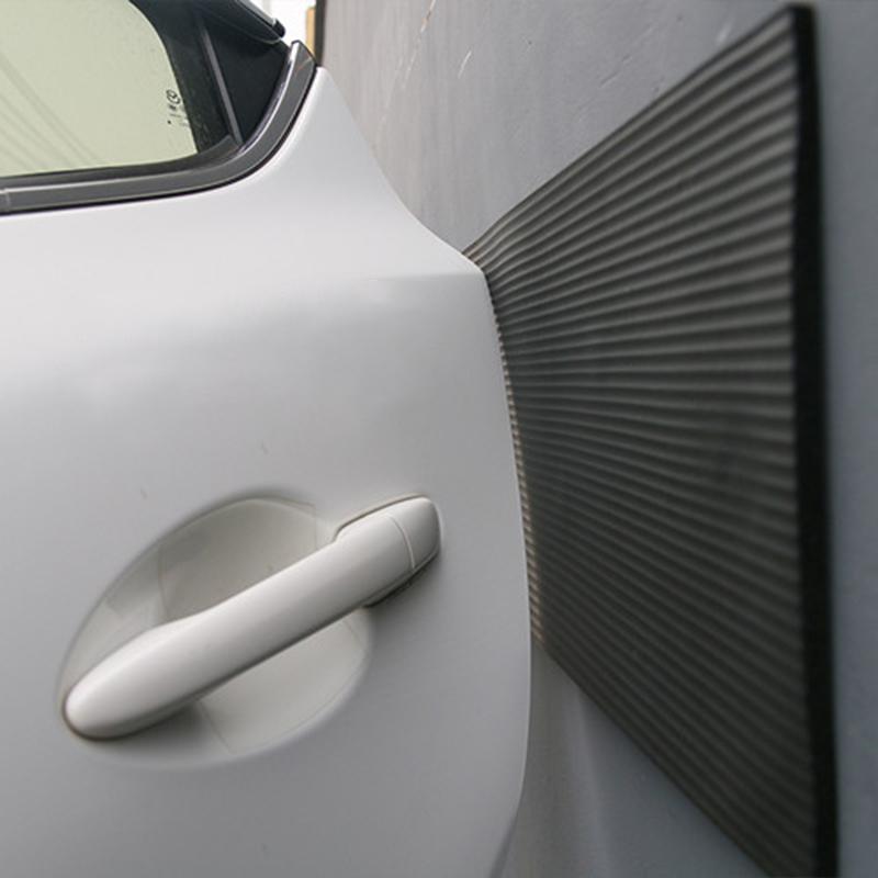 1M Anti-collision Car Door Protector Garage Wall Corner Bumper Guard Cutable Rubber Anti Scratch Strip Parking Spaces Warehouses