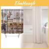 Peva Shower Curtain Animal Pattern Waterproof Bathroom Divider For Home Decor