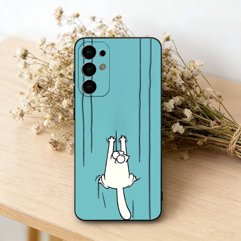 

S-Simons And Cats-s Phone Case Black Silicone Soft For Samsung S25,S24,S21,S22,S23,S30,Ultra,S20,Plus,Fe,Lite Samsung S26ULTRA