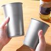 1Pcs Titanium Cup Camping Mug Tourist Tableware Picnic Utensils Outdoor Kitchen Equipment Travel Cooking Cookware