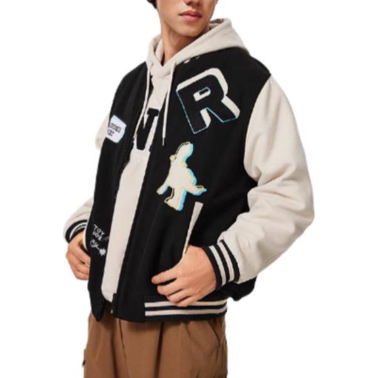 Li Ning X Disney Jackets & Coats Men's Black Gravel Gray AFDU485-1