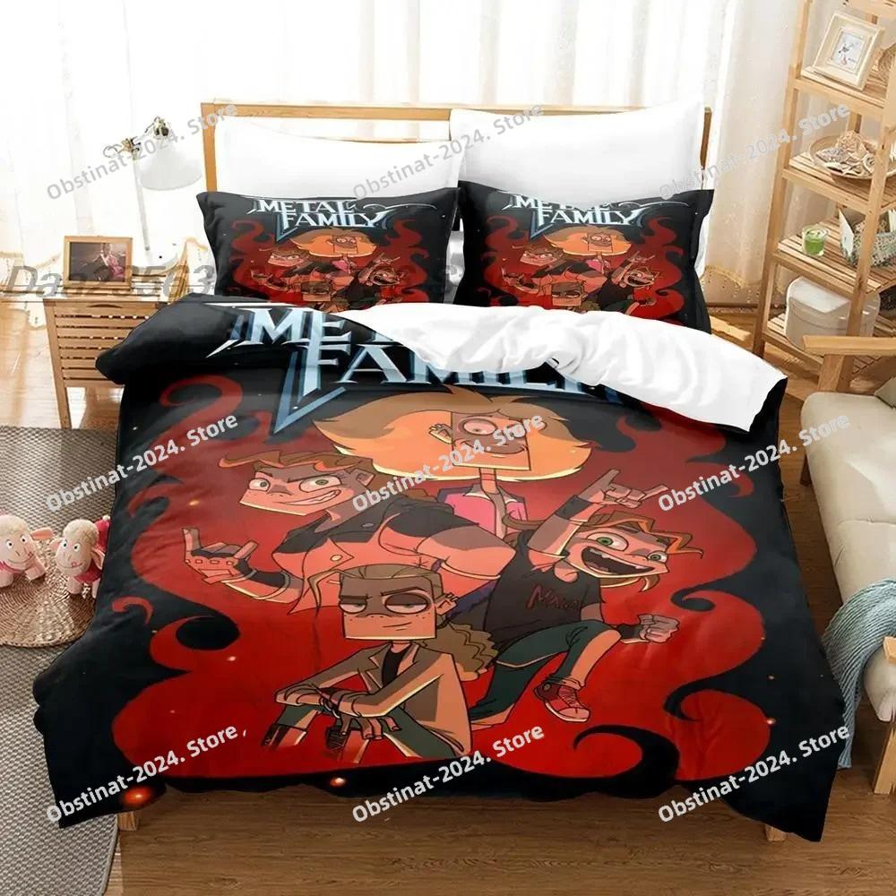 Fashion 3d Print Anime Game Metal Family Bedding Set Single Twin Full Queen King Size Bed Set Adult Kid Bedroom Duvetcover Sets
