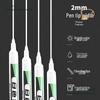 White Waterproof Quick-Dry Oil-Based Tire Marker Pen, Fade-Resistant Fine and Broad Points for Labeling.