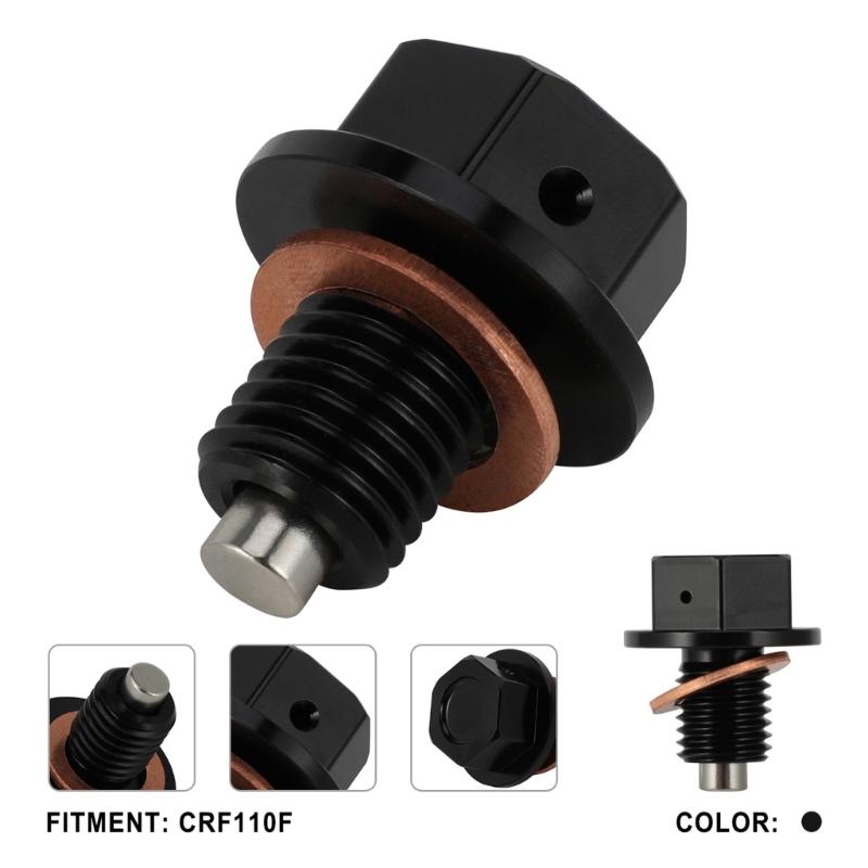 Aluminum Oil Drain Bolt Easy Installation & Corrosion Resistance Oil Drain Plug Suitable for Car 110F Motorcycle